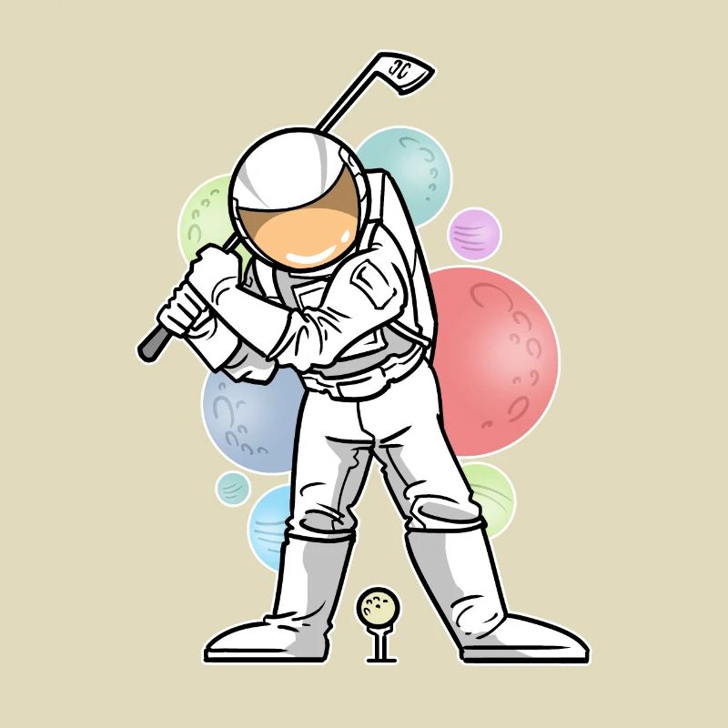 Astronaut Golf Golfer