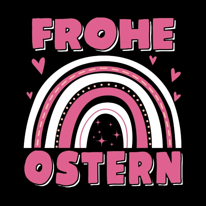 Frohe Ostern Regenbogen