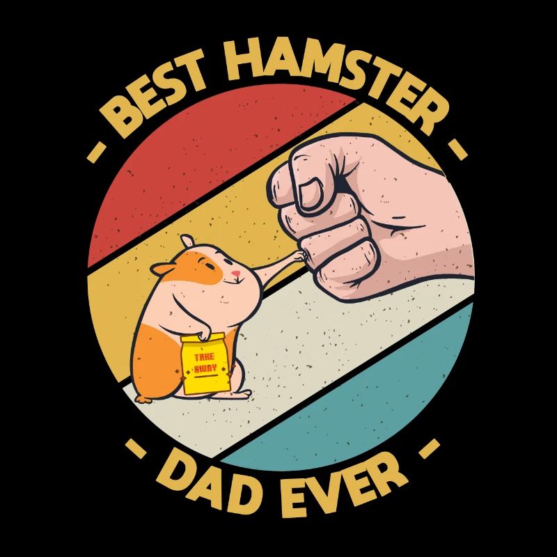 Vintage Best Hamster Dad Ever Hamster Lovers