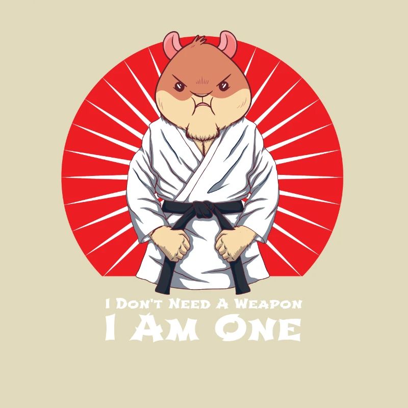 Judo hamster doesn't need a gun I'm a