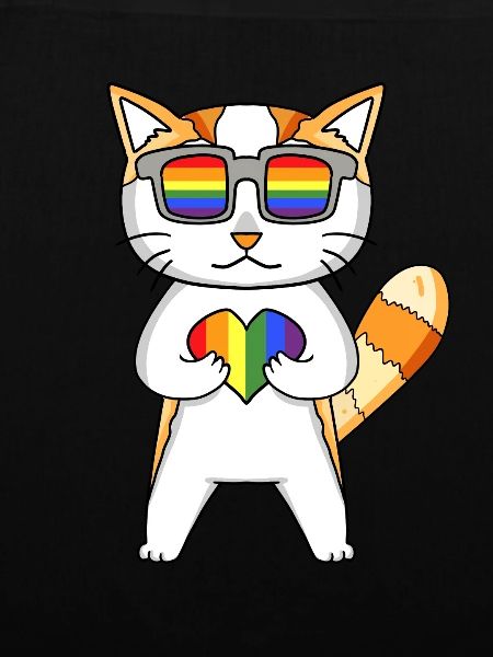 LGBT Katze Regenbogen