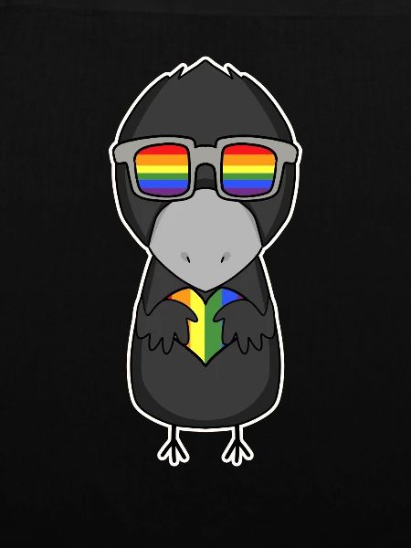 LGBT Animal Crow Rainbow