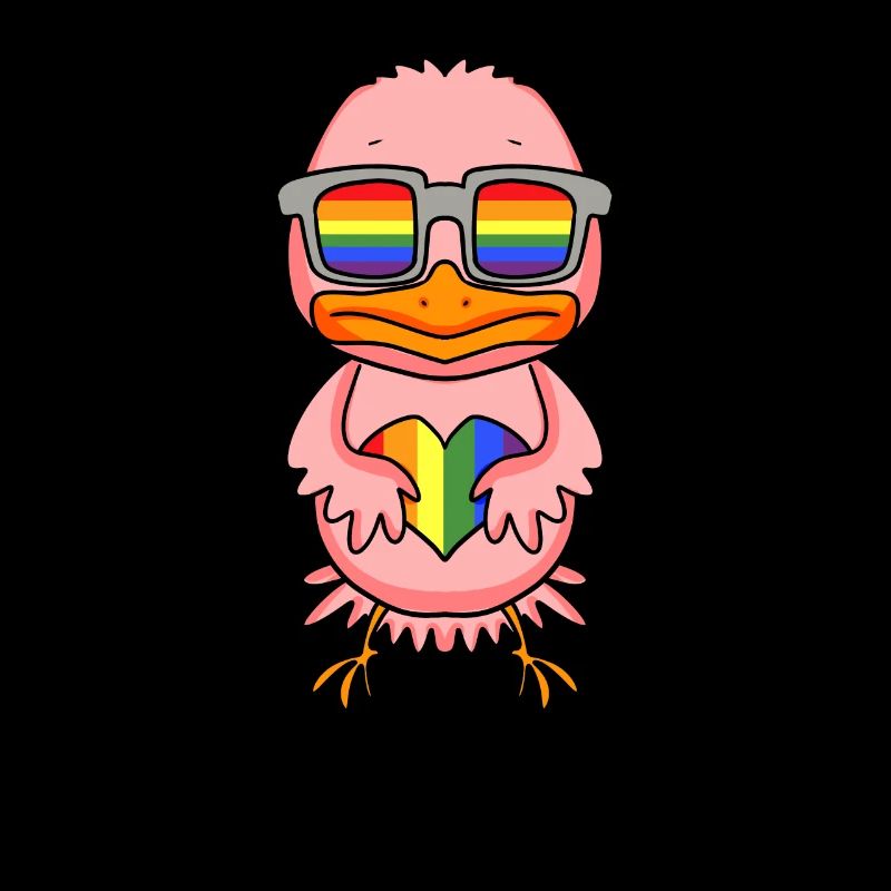 LGBT Animal Chicken Rainbow