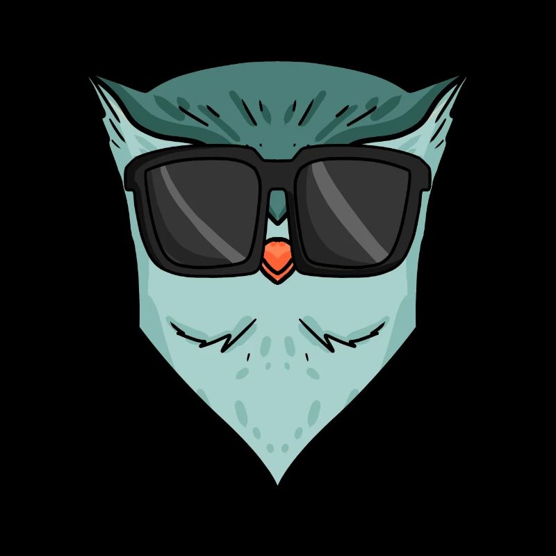 Coole Eule mit Sonnenbrille