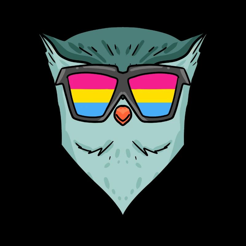 Pansexuell Eule - Eule mit Brille