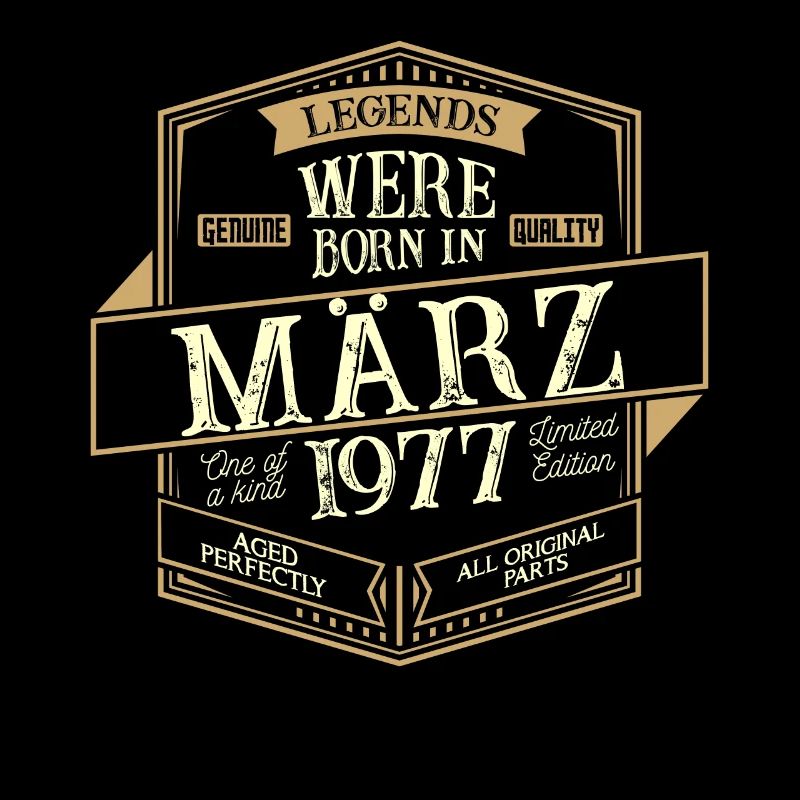 März 1977 Geburtstag Mann