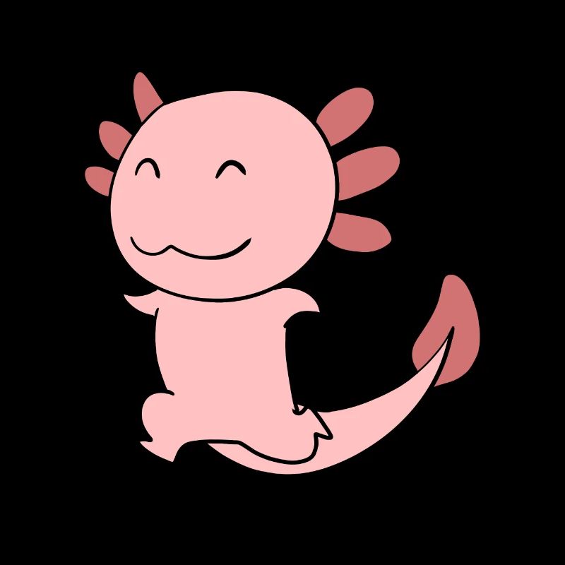 Süßes Axolotl Rosa