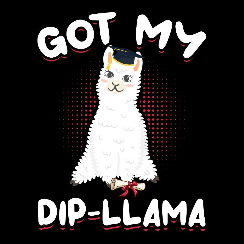 Abschluss Llama Diplom Absolvent