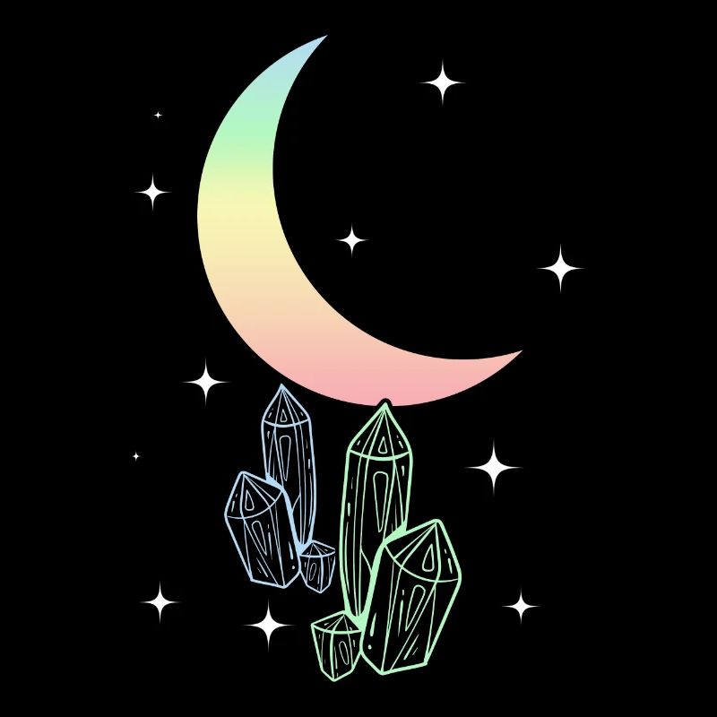 Pastel Goth Moon Esthétique Kawaii