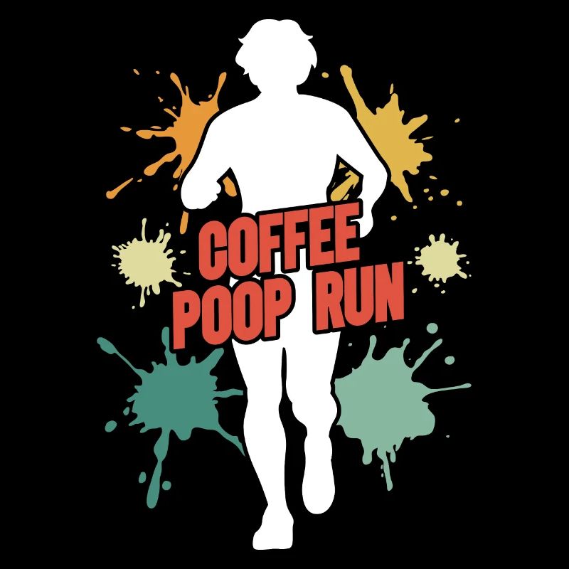 Coffee Poop Run Funny Runner Marathon