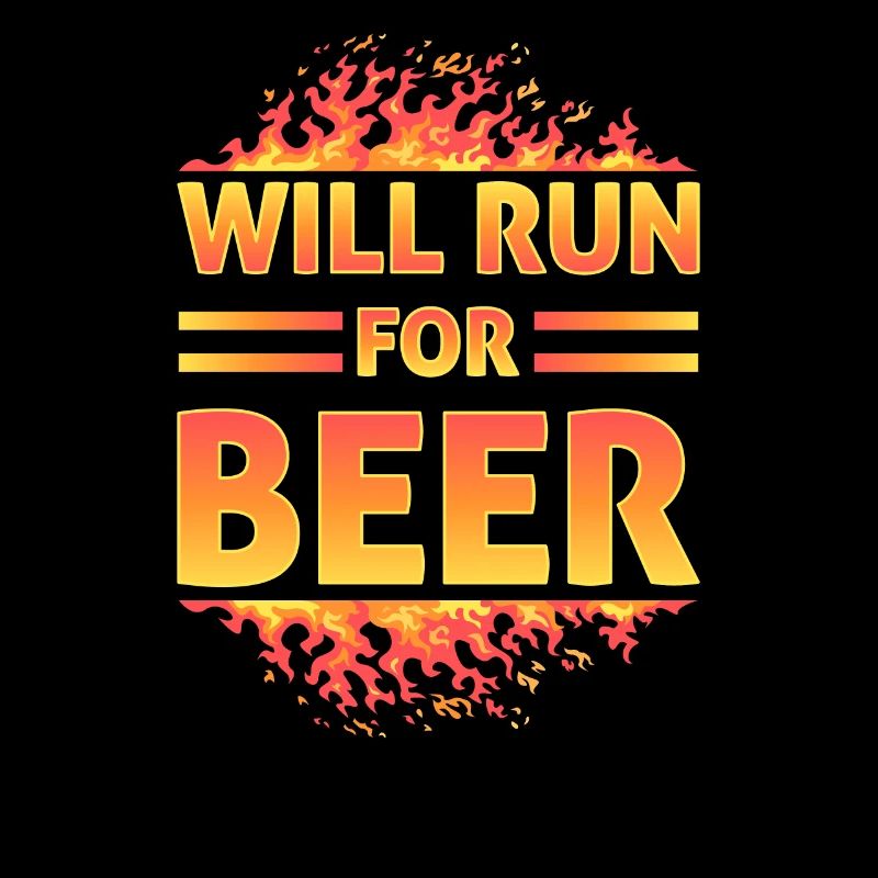 Will Run For Beer Lustige Läufer