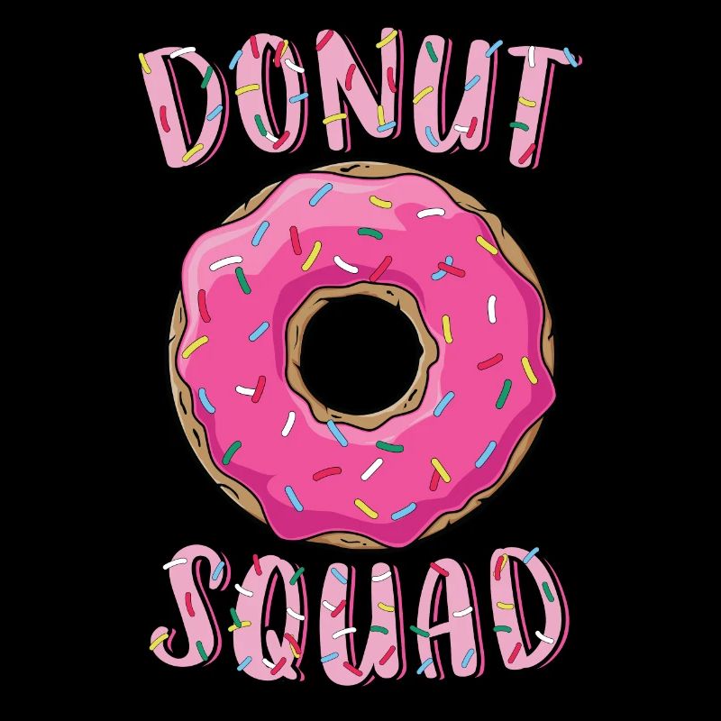 Donut Squad Matching Donut Party Pink Doughnut