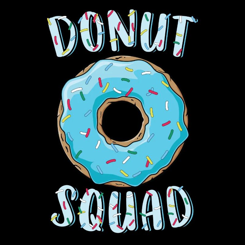 Donut Squad Passender Donut Party Blauer Donut