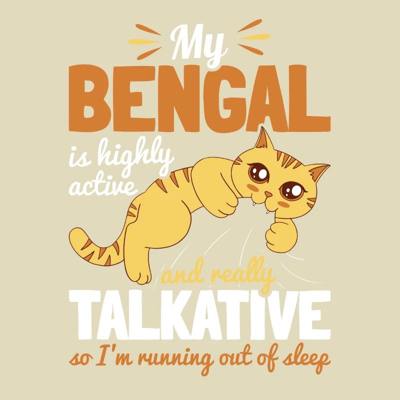 Mon Bengal Bavard Très Active Courir Pas de sommeil