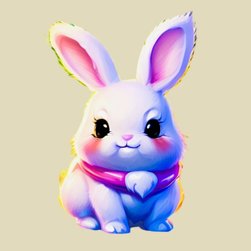 mignon lapin de Pâques - lapin mignon
