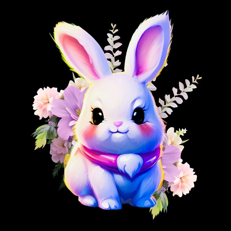 Fleurs Lapin de Pâques Lapin mignon