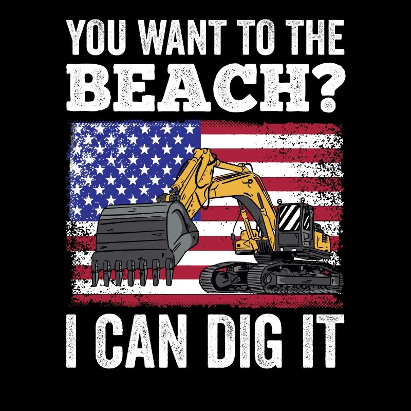 Retro Excavator Slogan Excavator Driver Construction Site