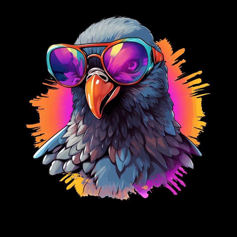 Taube bunter Vogel