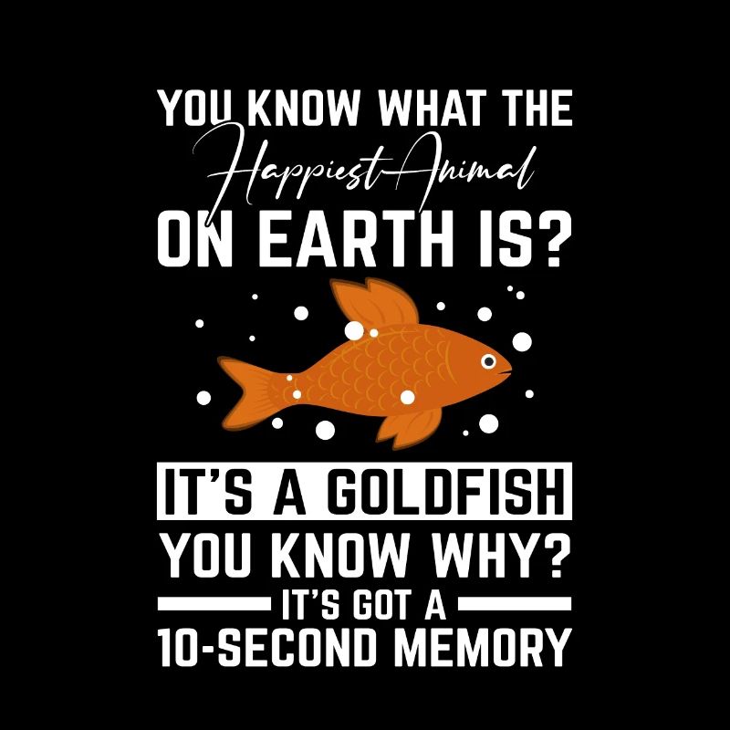 Poisson d’aquarium Goldfish 10 secondes de mémoire