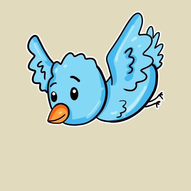 Ein blauer Vogel