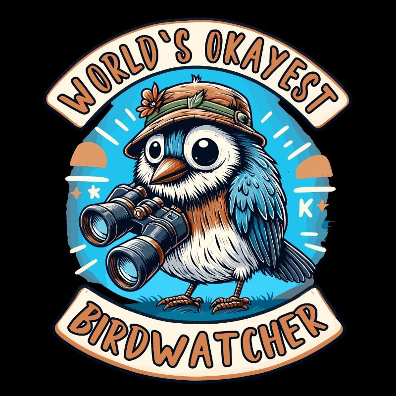 World’s Best Okay Birdwatcher Observation des oiseaux