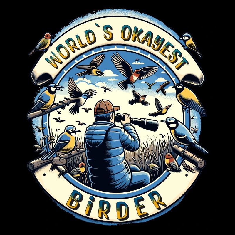 World's Best Okay Birder Birdwatching