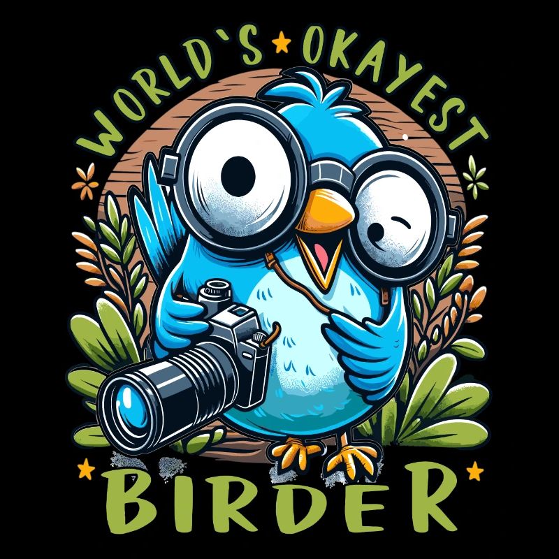 World's Best Okay Birder Birdwatching