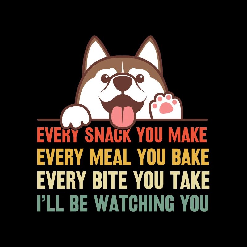 Chiens - Chaque collation que vous préparez, je vous surveillerai !