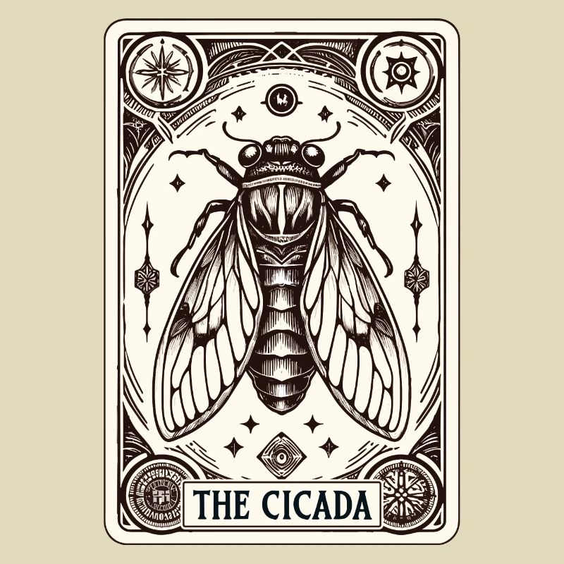 Cicada Tarot Card Brood Emergence