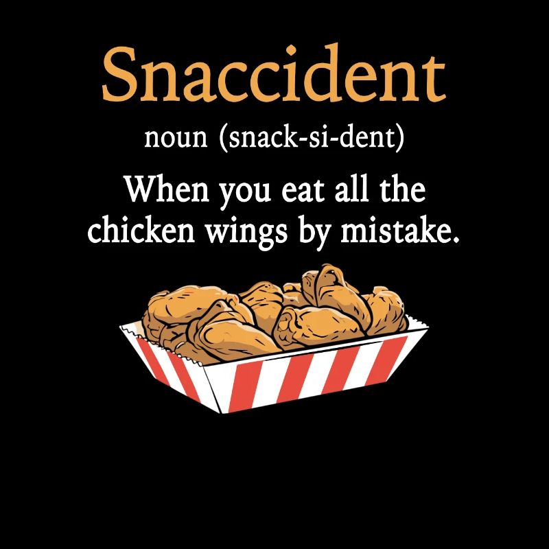 Drôle d’ailes de poulet Snaccident Définition