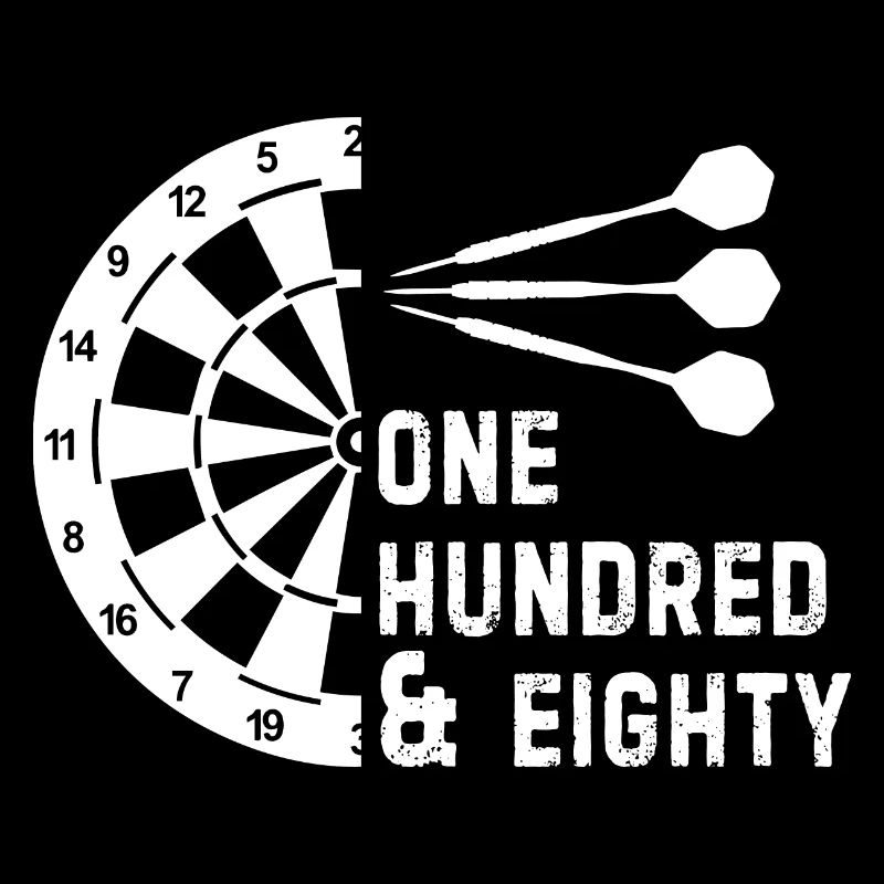 One hundred and eighty throwing skewer darts darts player