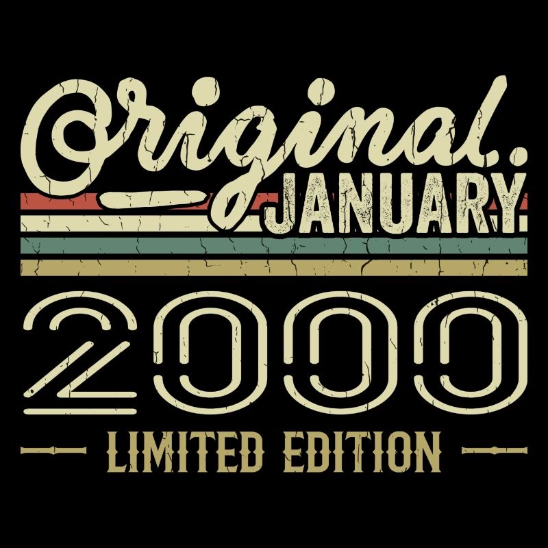 January 2000 Birthday January 2000 Gift 2000