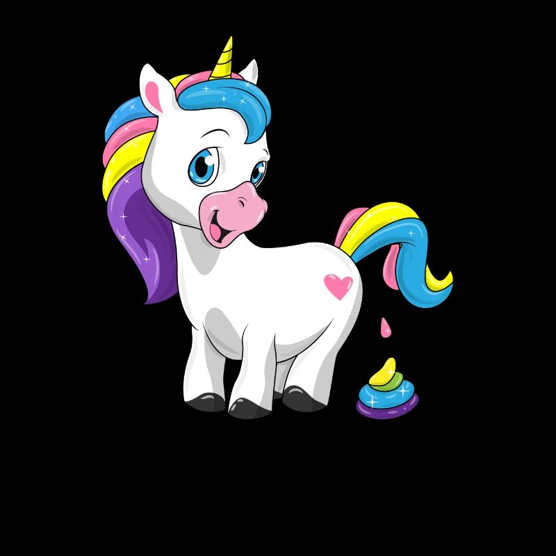 Einhorn Regenbogen Scheiße Einhornkacke Geschenk