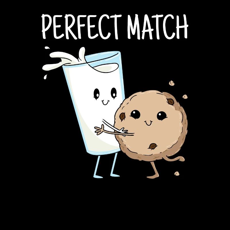 Perfect Match Geschenk Valentinstag Milch Cookie