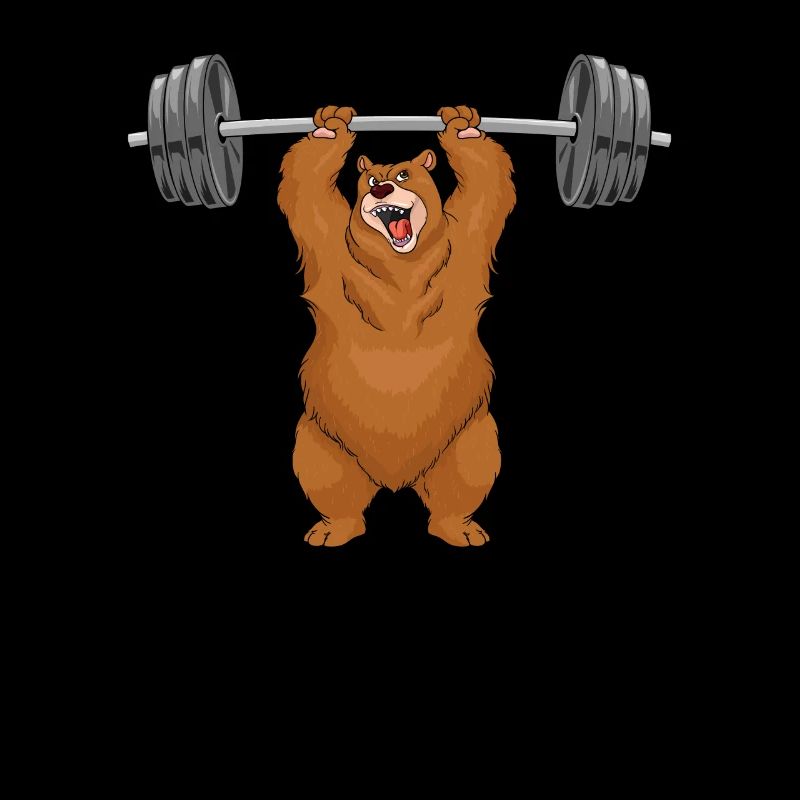 Bär Gewichtheber Geschenk Bodybuilder Motivation