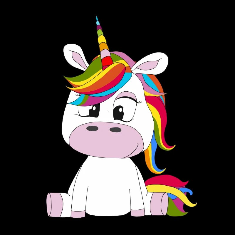 Sweet Einhorn sitzend