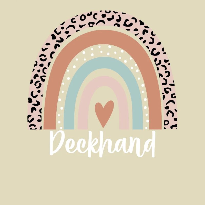 Deckhand Rainbow Leopard Funny Deckhand