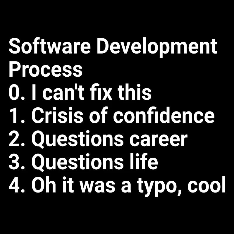 Software Development Process: Crisis to Typo! #Cod