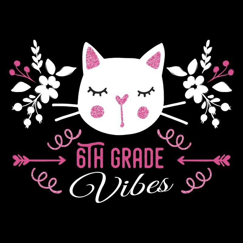 6th grade | Grade Vibes Back to School Cute Cat