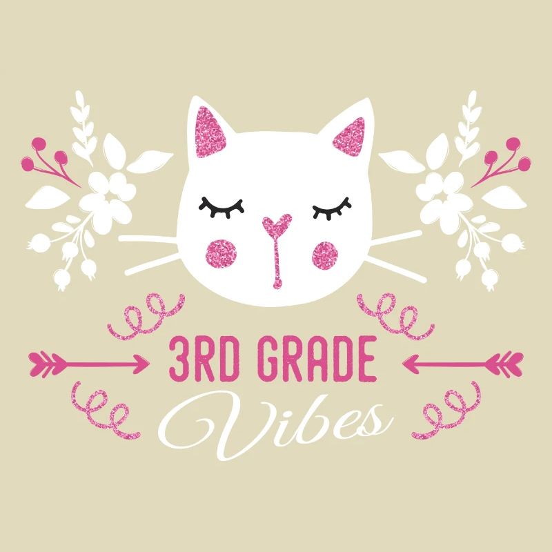 3rd grade | Grade Vibes Back to School Cute Cat