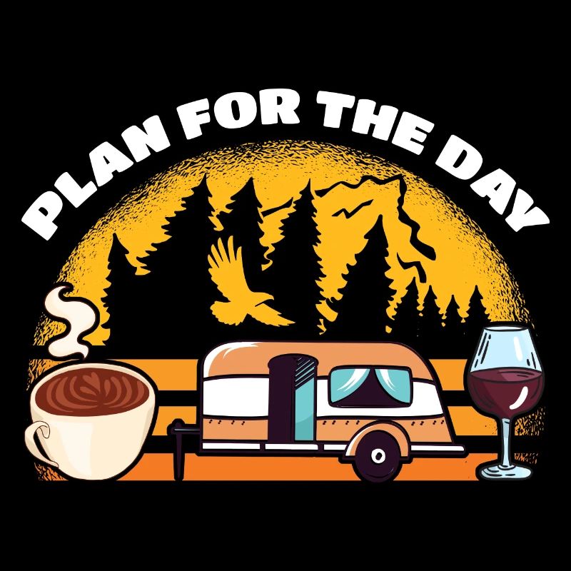 Plan Pour Le jour Café Camping Boire vin