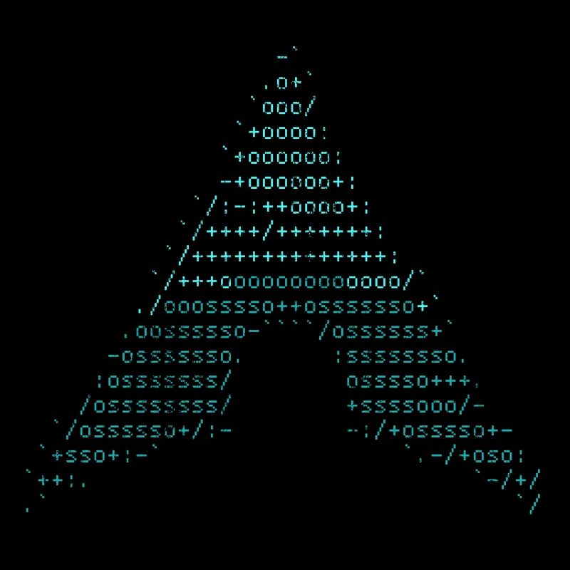 arch linux blue vintage