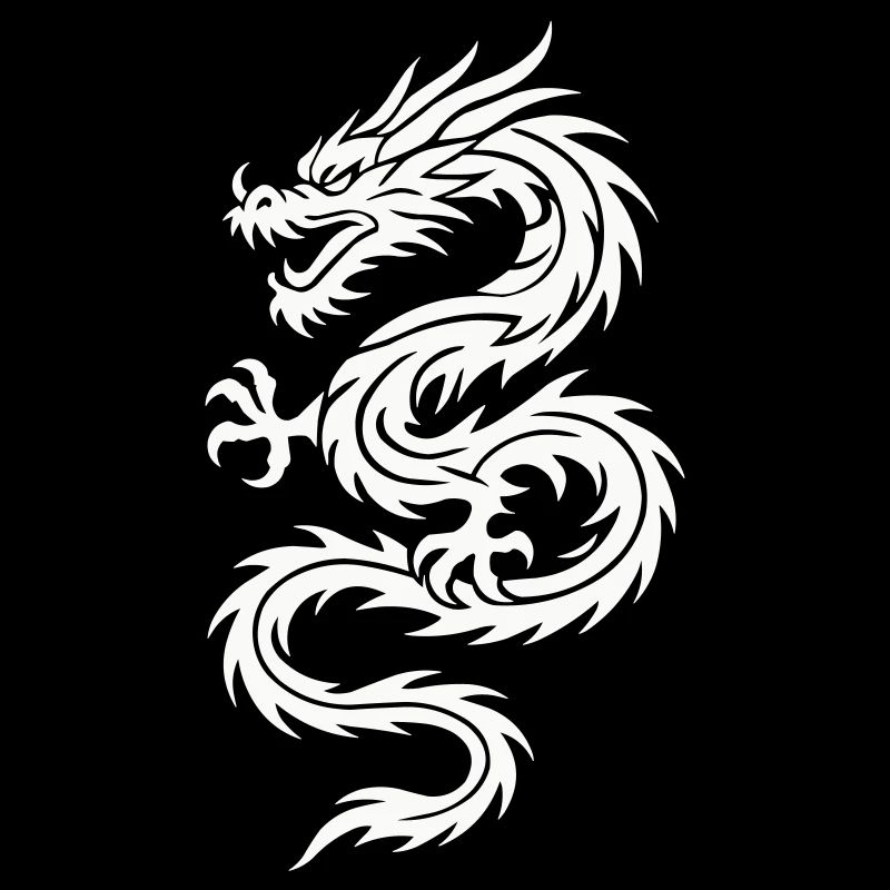 Tribal Drache Silhouette
