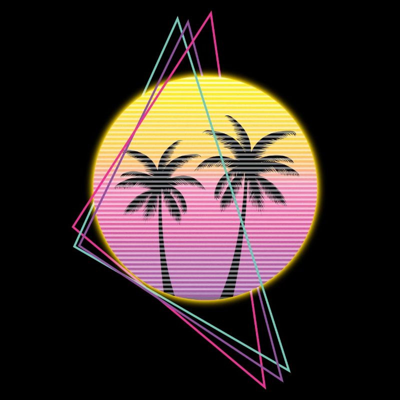 Synthwave Sonne Retro