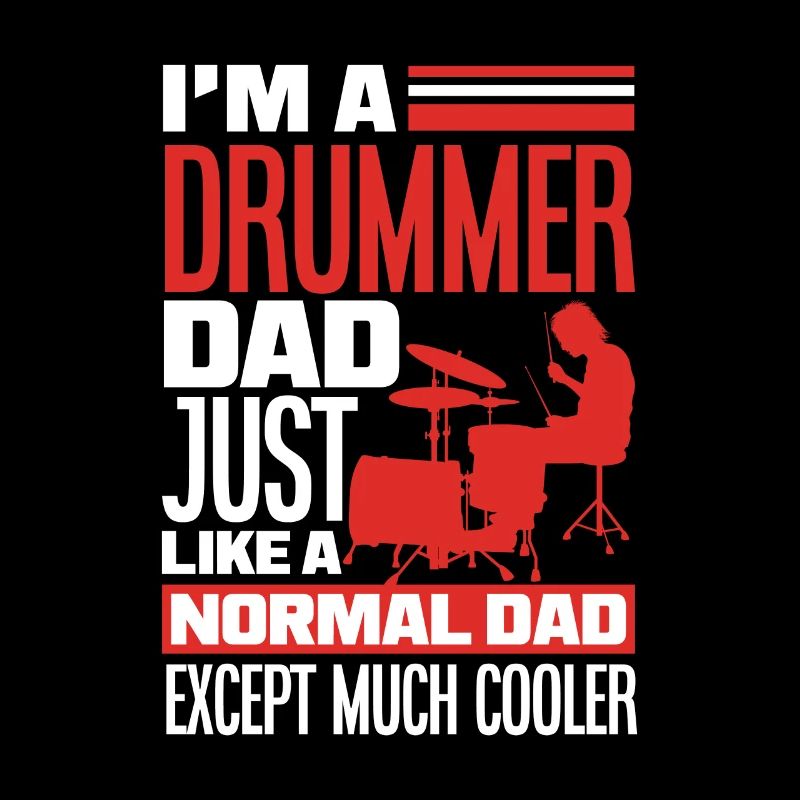 Drums Drummer Papa Gift