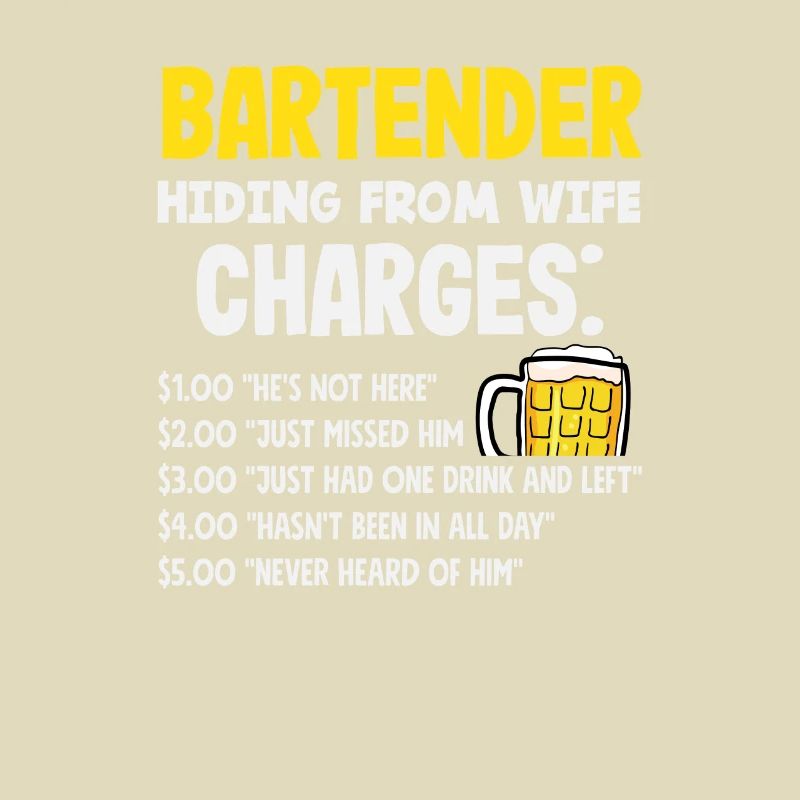 Funny Bartender Saying Bartender Gift