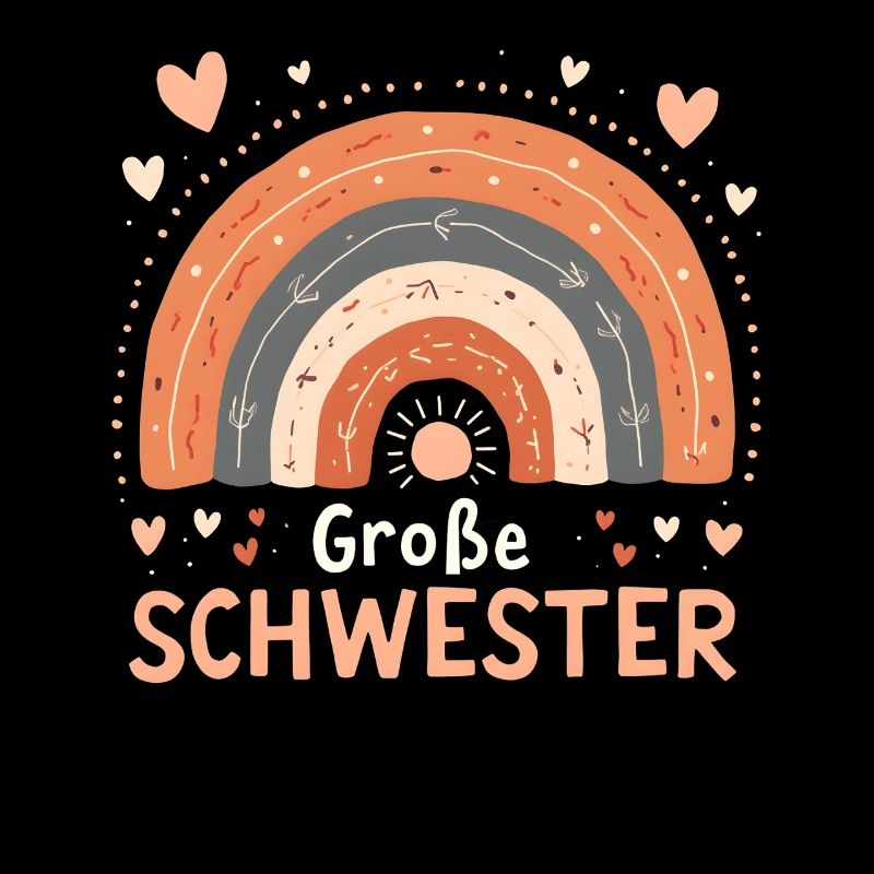 Große Schwester Regenbogen Boho