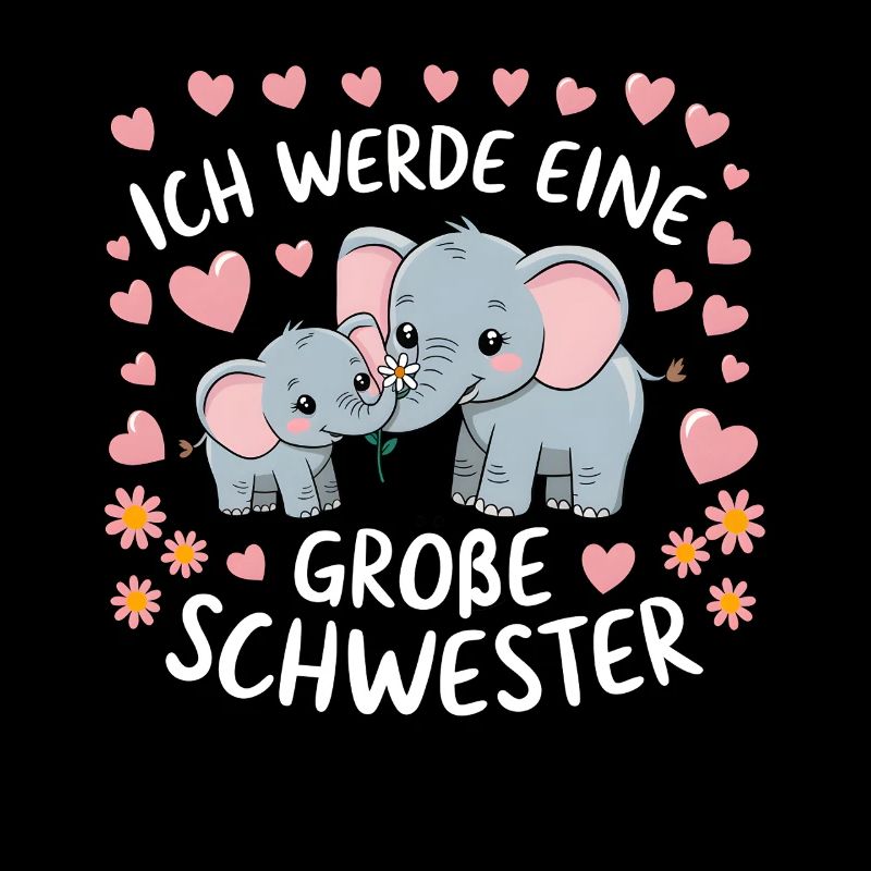 Ich werde eine große Schwester Elefant