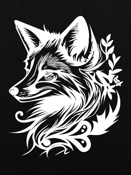 Schlauer Fuchs in Tattoo Tinte