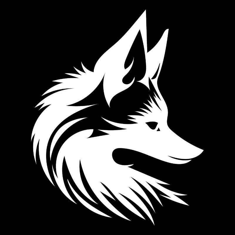 Mignon mignon Fox Tattoo Style de portrait